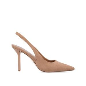 Mango Taupe women’s Suede Slingback stiletto